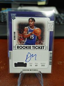 2021/22 Panini Contenders Davion Mitchell #109 Rookie Ticket autograph!! 🔥🔥