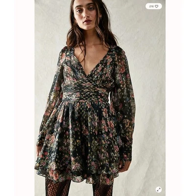 Mameluco Free People ROCOCO SAND Jane Botta Floral Metálico Volantes M Nuevo sin Etiquetas $365 Foto 1 de 4