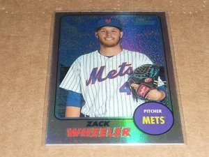 2017 Topps Heritage ZACK WHEELER CHROME REFRACTOR /568 METS #708 E9537 - Picture 1 of 1