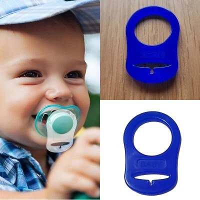 2X MAM Dummy Adapter Ring Dummy Ring Pacifier Clip Silicone Baby Soother Holder