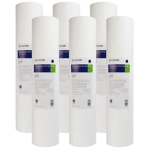 Pentek DGD-2501-20 1 Micron Whole House 20 Inch Sediment Water Filter 6 Pack - Picture 1 of 4