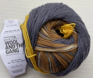Schachenmayr Regia Kinda Magic Sock Yarn Wool and the Gang Cool Cat Copper 80g - Picture 1 of 6