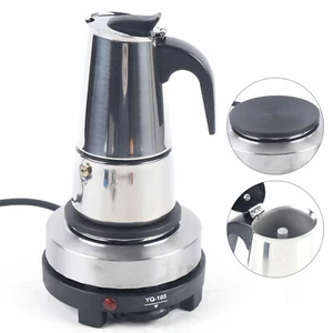 Stovetop Espresso Maker Stainless Steel Italian Coffee Machine Maker Moka Pot - Picture 1 of 12