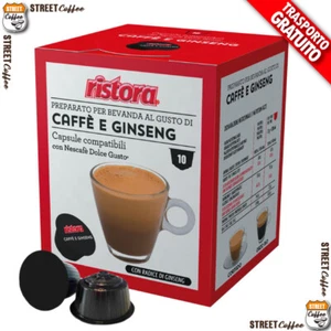 80 Cialde Capsule Caffe Al Ginseng Ristora comp. Nescafè Dolce Gusto gratis - Foto 1 di 10