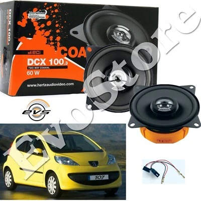 Set Arcas Altavoces 2Vie Delanteros Hertz Dcx100.3 para Peugeot 107 De 2005>14 - Imagen 1 de 4