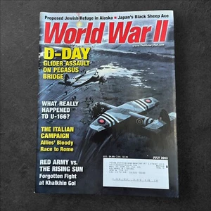 World War II Magazine July 2003 D-DAY U-166 Red Army Vs Rising Sun Khalkin Gol - Picture 1 of 10