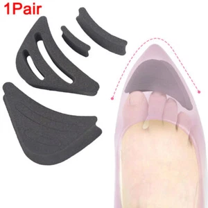 1Pair Sponge Forefoot Insert Toe Plug Half Toe Front Top Filler Shoes Adjustment - Picture 1 of 13