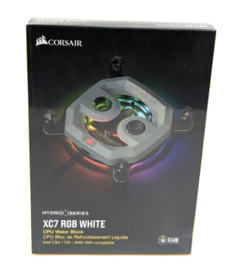 CORSAIR CX-9010005-WW Hydro X Series XC7 RGB CPU Water Block White intel LGA - Image 1 of 4