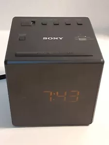 SONY ICF-C1 AM/FM Radio Alarm Clock Black - Picture 1 of 8