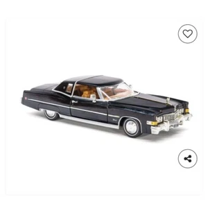 Anson 1973 Black Cadillac Eldorado 1:18 scale diecast model car - Picture 1 of 8