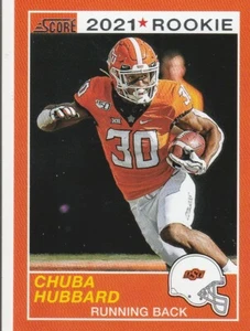 2021 Panini Chronicles Chuba Hubbard Rookie Panthers #72 - Picture 1 of 2