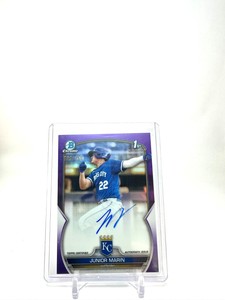 2023 Bowman Chrome Auto Autograph PURPLE REFRACTOR JUNIOR MARIN 29/250