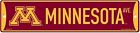 Panneau de rue Minnesota Gophers 4" x 17" NCAA Golden Gophers