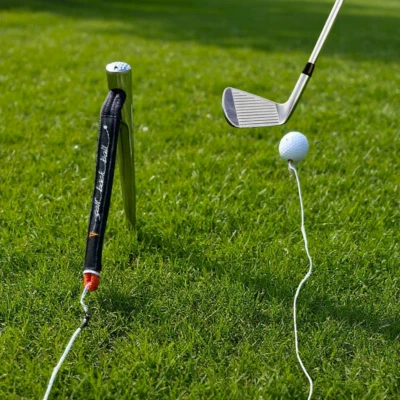 QMBASIC ODER BAUGLEICH Golf Abschlagtrainer Schwungtrainer tragbar Back-Ball Training tool Outdoor