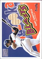 2003 Bazooka Blasts Relics #GS Gary Sheffield H - NM-MT
