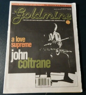  GOLDMINE RECORD MAGAZINE JOHN COLTRANE COVER 389 JUNE 95, INTERVIEWS/NEWS/SALES - Image 1 of 4