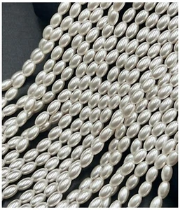 Certificato Akoya Natural Indonesian South Sea BIANCO 5x3 mm Pear Drop Strand... - Foto 1 di 5