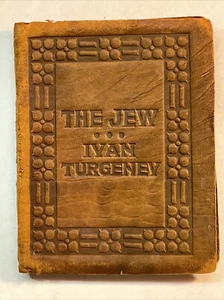 Little Leather Library THE JEW by IVAN TURGENEV Real Leather - Picture 1 of 8