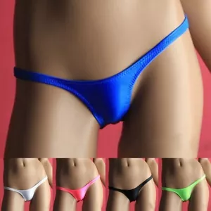 Mens Underwear Mens Underpants Soft Solid Color Bikini Briefs Low Rise - Picture 1 of 18
