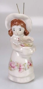 Nadelkissen Fingerhut - Behälter Mädchen Shirley Porzellan England - Bild 1 von 7
