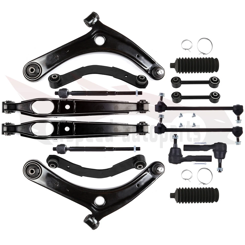 Brazo de control delantero y trasero 16 piezas extremo de varilla de amarre para Jeep Compass Patriot 2007-2017 Foto 1 de 4