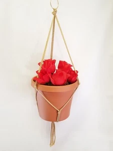 COLGADOR DE PLANTAS MACRAMÉ 26 pulgadas estilo básico - elige el color - Imagen 1 de 16