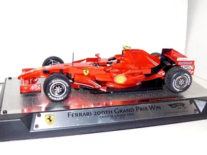 Ferrari F2007 200TH K. RAIKKONEN Win Chinese Grand Prix HOTWHEELS L8782 1:18 - Picture 1 of 6