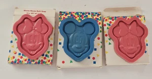 Vintage 1995 Avon Disney Mickey Minnie Mouse 3 Bad Seifenstangen in OVP - Bild 1 von 5