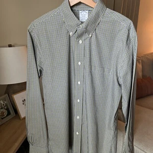 Brooks Brothers Hombre Azul/Amarillo/Blanco Manga Larga Abotonada Talla L - Imagen 1 de 11