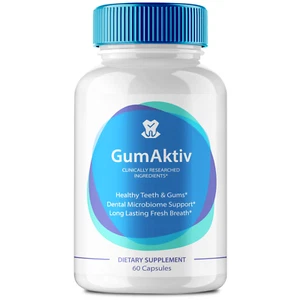 GumAktiv Capsules for Gums & Teeth Health, GumAktiv for Dental Support 60ct - Picture 1 of 3