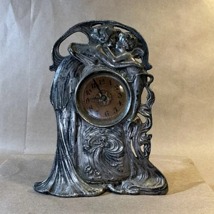 Antike Jugendstil Amor und Psyche Uhr funktioniert nicht wie INV-JDJ47 - Bild 1 von 24