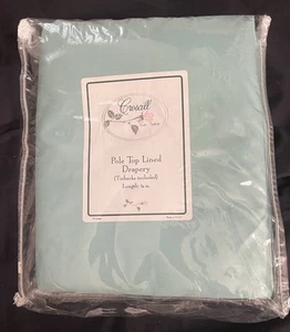 Croscill Home Fashions Pole Top Lined Drapery w/Tiebacks 78in wide 84in long NIB - Picture 1 of 2