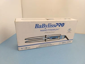 NEW Babyliss Pro Nano Titanium Prima2000 3/4" Stainless Steel Mini Iron Hair - Picture 1 of 7