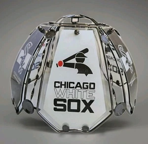 Chicago White Sox Glas & Metall Lampenschirm nur 7" hoch 10" Rd unten 7" Rd oben - Bild 1 von 4