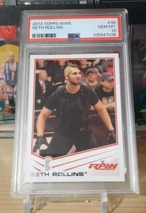 2013 Topps WWE SETH ROLLINS Rookie Card PSA 10 Gem Mint - Picture 1 of 5