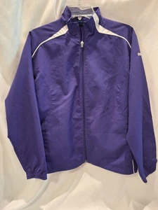 Chaqueta cortavientos #545 Reebok Golf RN# 69421 CA#17335 talla mediana púrpura cremallera completa - Imagen 1 de 6