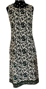 Jude Connally - Vestido Tejido Elástico Estampado Floral Verde Sin Mangas - Talla Pequeña - Imagen 1 de 6