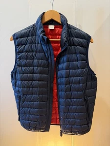 Aspen Men’s Down Gilet / Vest Size Medium Blue And Red Lightweight - Picture 1 of 6