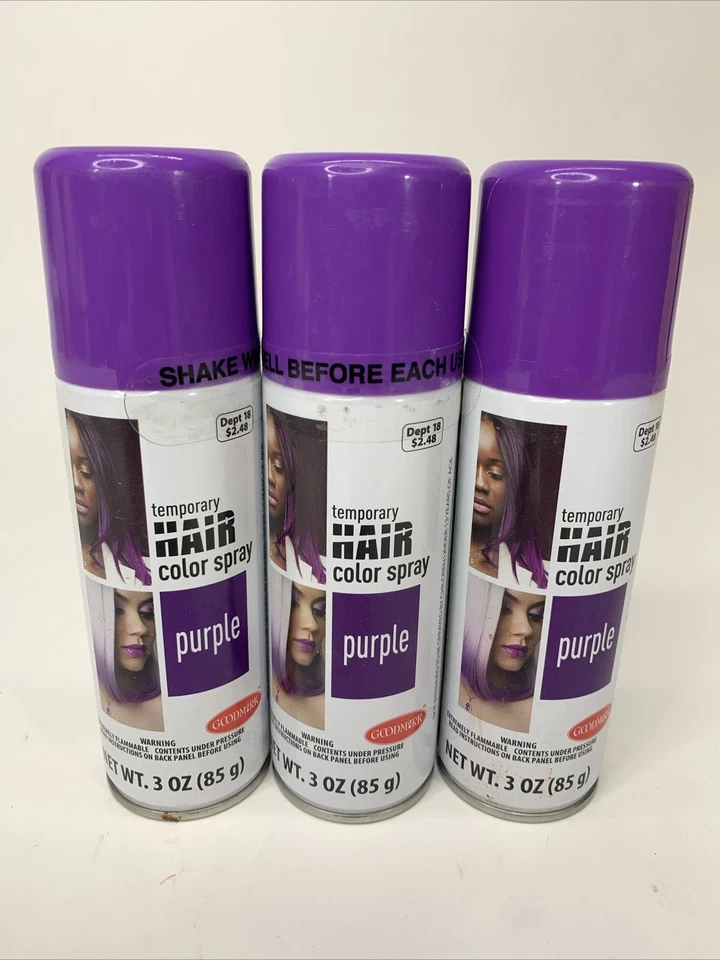 Goodmark Purple Temporary Hair Color Sprays