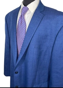 MICHAEL KORS BIG & TALL BLUE WOOL SPORT COAT SZ 54L - Picture 1 of 6