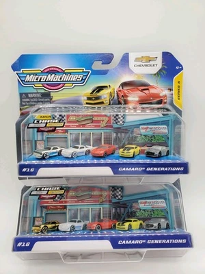 Micro Machines Series 5 Camaro Generations #16 Chase Ultra Rare Gold-Silver Lot - Image 1 of 4