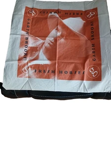 Vintage GARTH BROOKS frische Pferde Souvenir Konzert Bandana Country Musik Schal - Bild 1 von 1