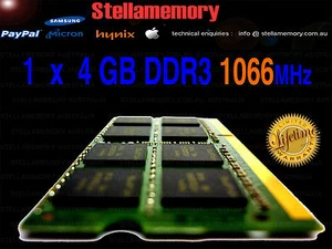 4GB DDR3 1066MHz 1066 LAPTOP RAM HP TOSHIBA DELL SONY - Picture 1 of 2