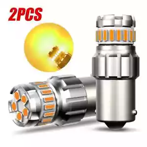 2x 1156 BA15S Canbus Blinker LED Glühbirnen 7506 gelb fehlerfrei - Bild 1 von 12