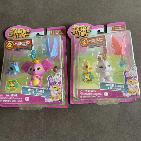 Animal Jam Toys National Geographic Sunny Bunny & Cool Koala Lot Of 2 New in Box Cover