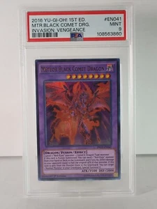 Meteor Black Comet Dragon - Invasion Vengeance - INOV-EN041 - Ultra Rare - PSA 9 - Picture 1 of 2