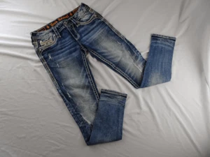 Rock Revival Freesia Skinny Women Distressed Jean Size 26 - Picture 1 of 11