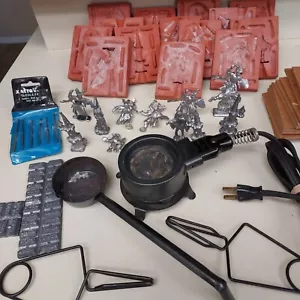 Rare Vintage Fantasy Action Warhammer Figures + Metal Die Casting Molds - Lot - Picture 1 of 16