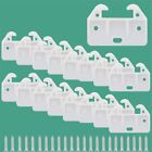 20 Pcs White Drawer Guide Crab Shape Drawers Stop  Hutches And Nightstand