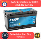 EK960 EXIDE AGM Car Battery (019AGM) Land Rover Range Rover Sport 2.0 SD4 L494